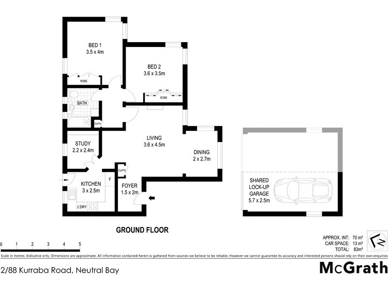 2/88 Kurraba Road, Neutral Bay NSW 2089 Floorplan