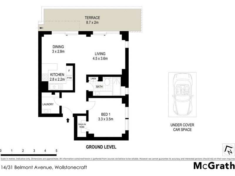 14/31 Belmont Avenue, Wollstonecraft NSW 2065 Floorplan