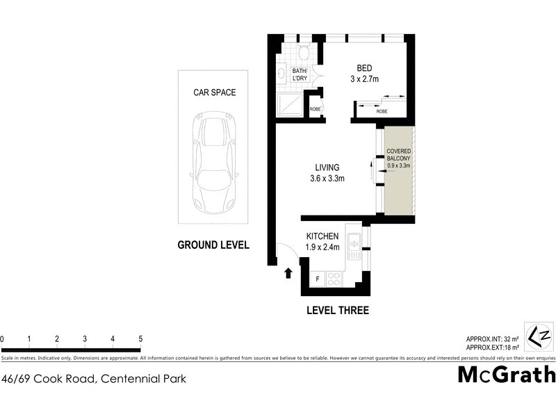 46/69 Cook Road, Centennial Park NSW 2021 Floorplan