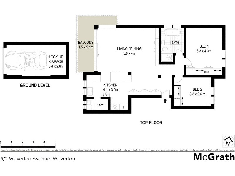 5/2 Waverton Avenue, Waverton NSW 2060 Floorplan