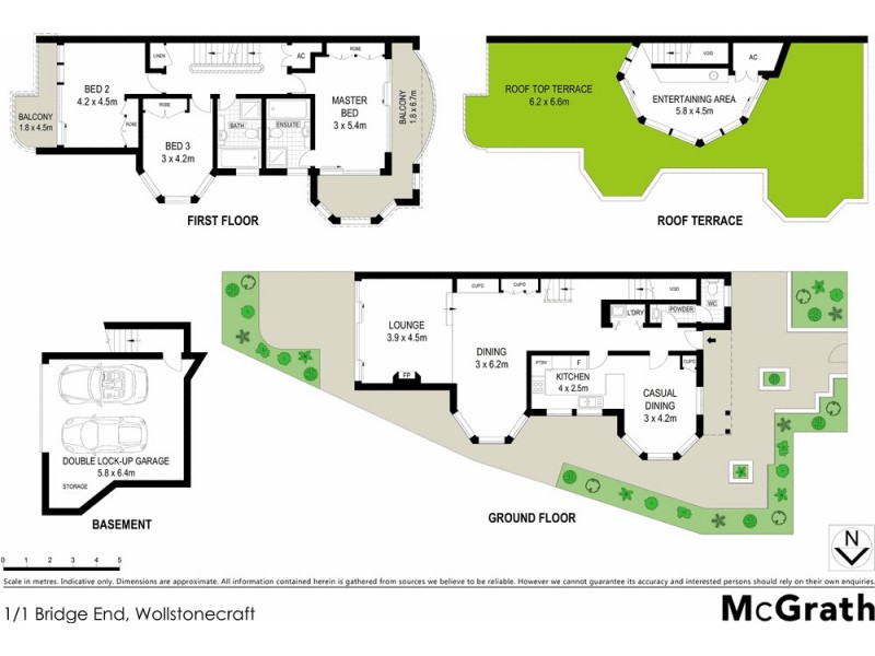 1/1 Bridge End, Wollstonecraft NSW 2065 Floorplan