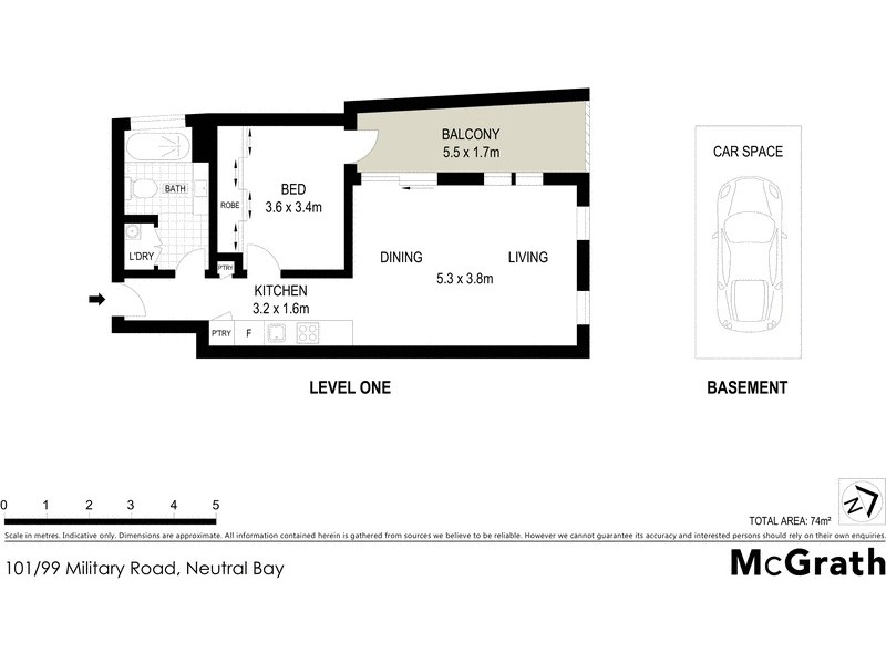101/99 Military Road, Neutral Bay NSW 2089 Floorplan