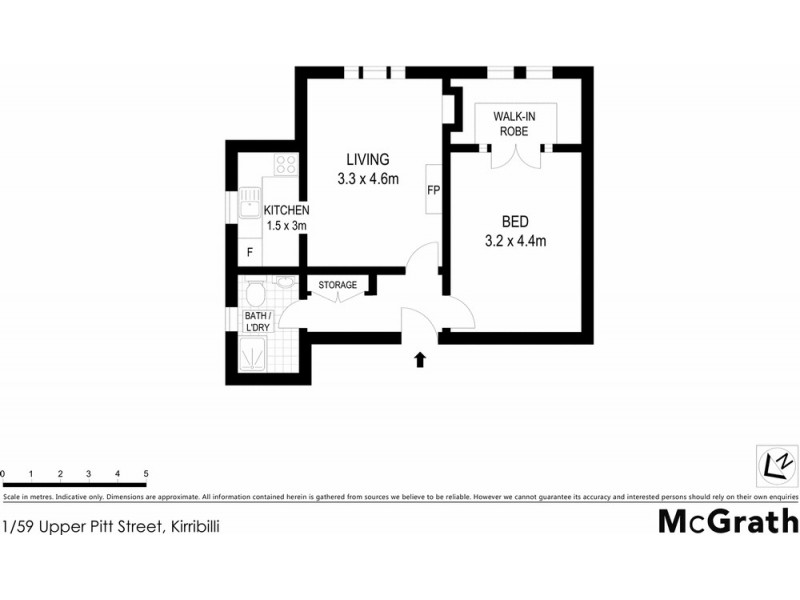 1/59 Upper Pitt Street, Kirribilli NSW 2061 Floorplan