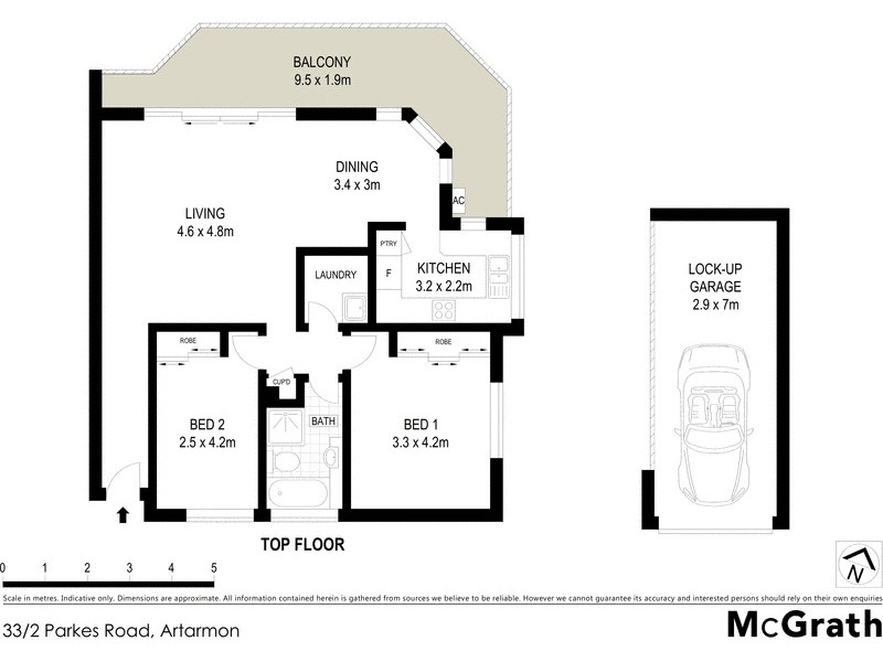 33/2 Parkes Road, Artarmon NSW 2064 Floorplan