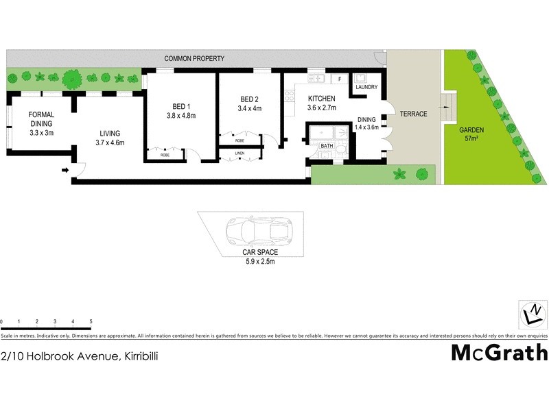 2/10 Holbrook Avenue, Kirribilli NSW 2061 Floorplan