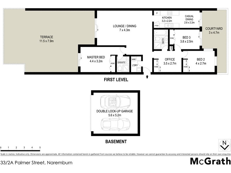 33/2A Palmer Street, Naremburn NSW 2065 Floorplan