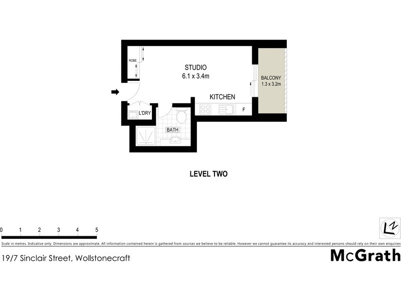19/7 Sinclair Street, Wollstonecraft NSW 2065 Floorplan