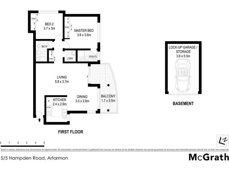 5/5 Hampden Road, Artarmon NSW 2064 Floorplan