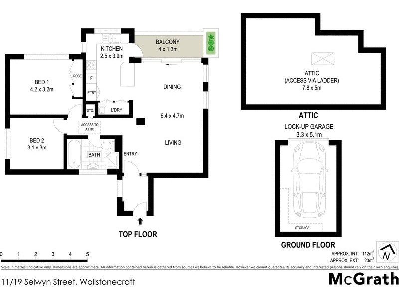 11/19 Selwyn Street, Wollstonecraft NSW 2065 Floorplan