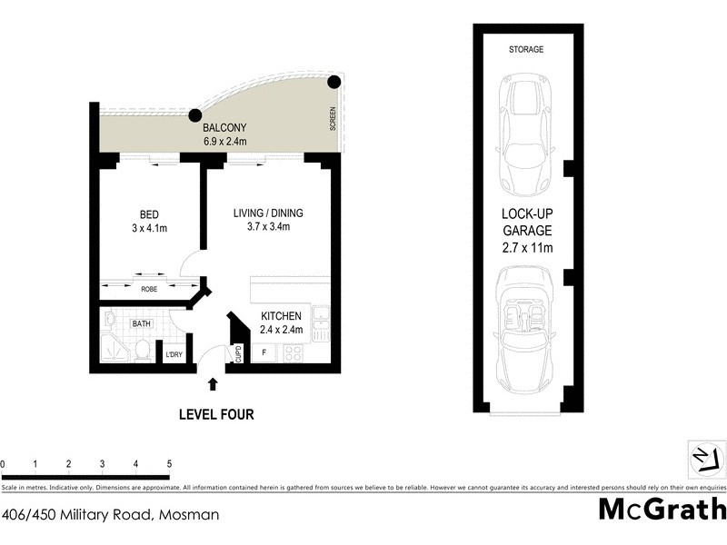 406/450 Military Road, Mosman NSW 2088 Floorplan