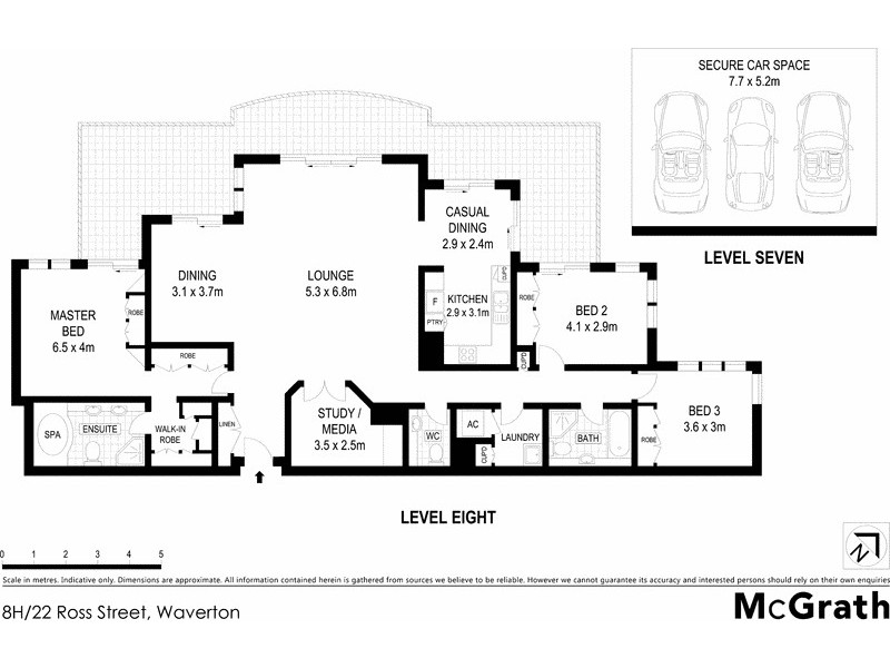 8H/22 Ross Street, Waverton NSW 2060 Floorplan