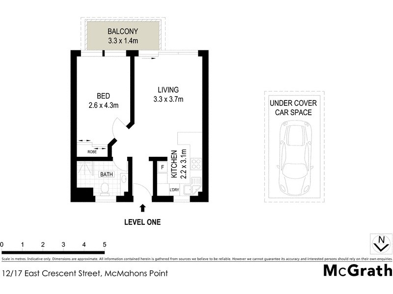12/17 East Crescent Street, Mcmahons Point NSW 2060 Floorplan