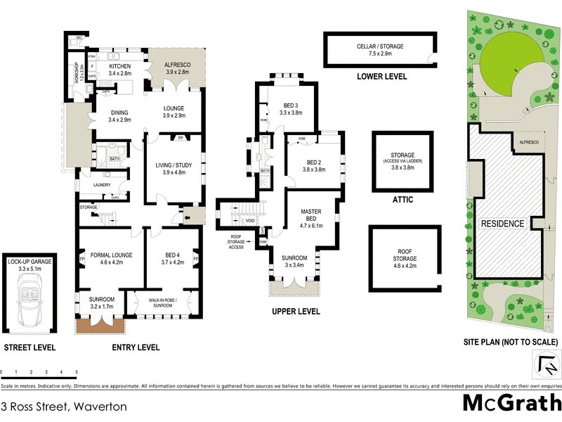 3 Ross Street, Waverton NSW 2060 Floorplan