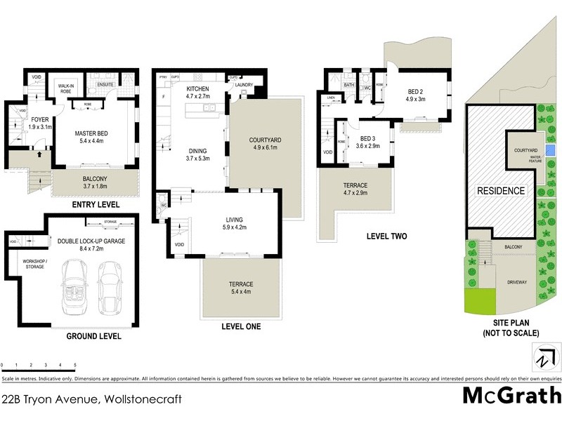 22B Tryon Avenue, Wollstonecraft NSW 2065 Floorplan