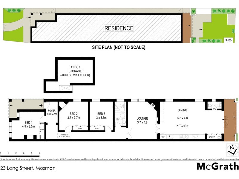 23 Lang Street, Mosman NSW 2088 Floorplan