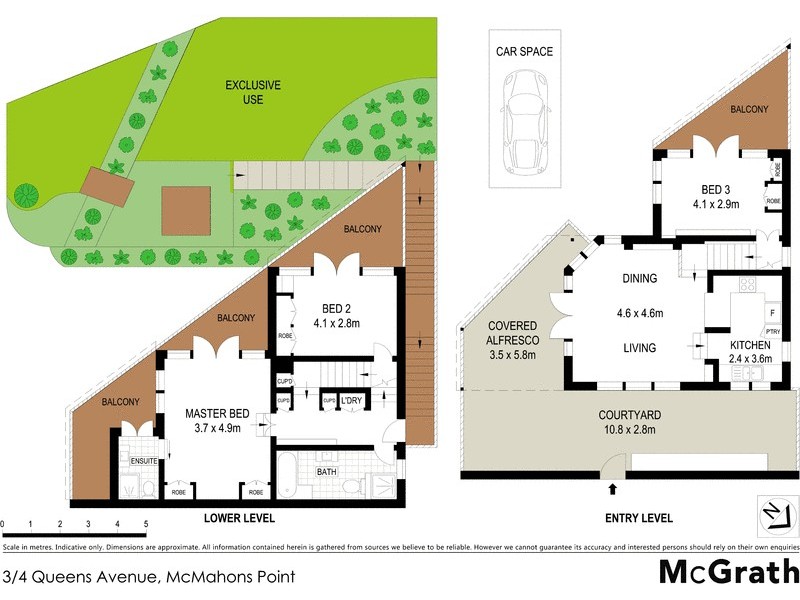 3/4 Queens Avenue, Mcmahons Point NSW 2060 Floorplan