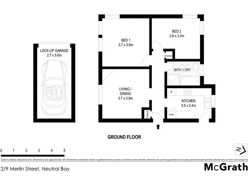 2/9 Merlin Street, Neutral Bay NSW 2089 Floorplan