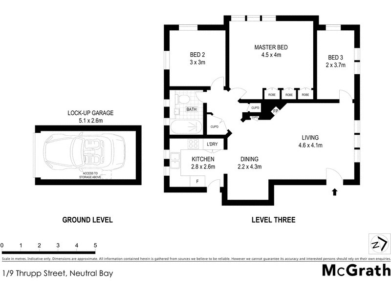 1/9 Thrupp Street, Neutral Bay NSW 2089 Floorplan