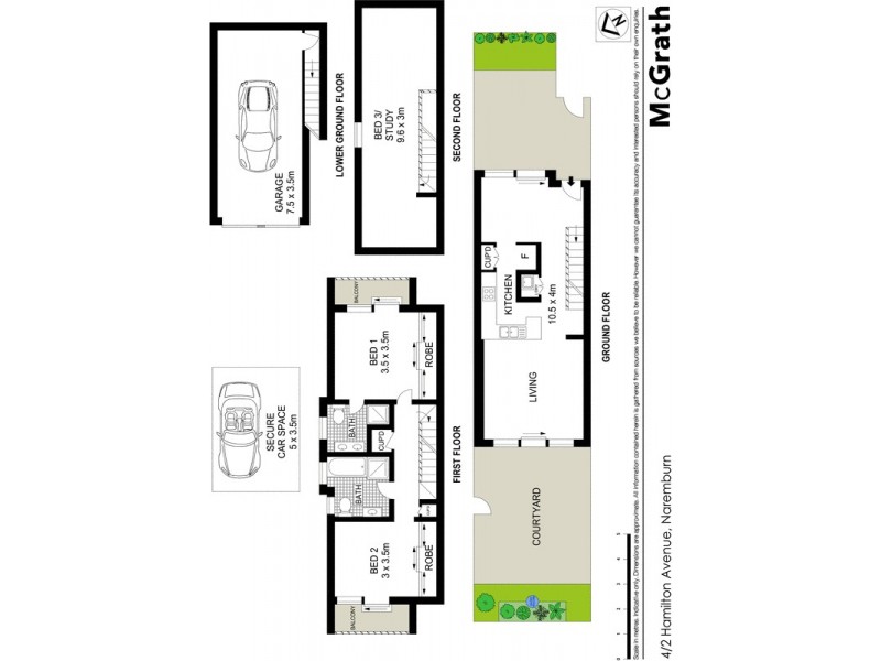 4/2 Hamilton Avenue, Naremburn NSW 2065 Floorplan