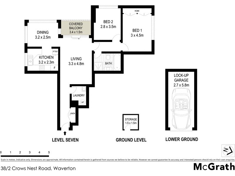 38/2 Crows Nest Road, Waverton NSW 2060 Floorplan