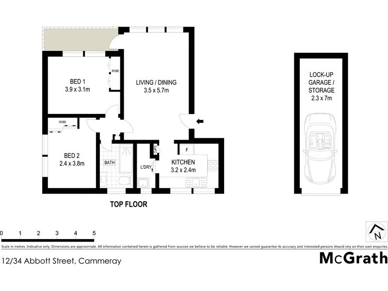 12/34 Abbott Street, Cammeray NSW 2062 Floorplan