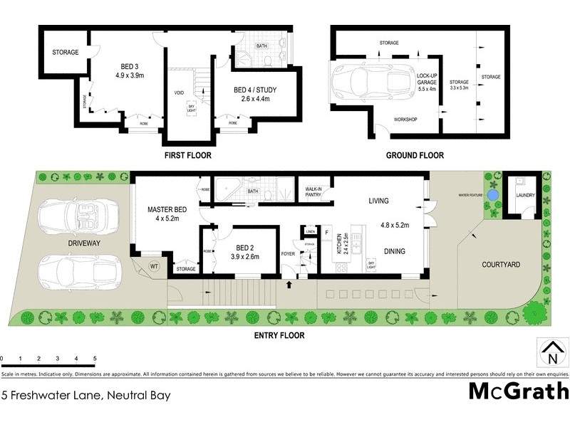 5 Freshwater Lane, Neutral Bay NSW 2089 Floorplan