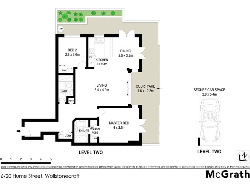 6/20 Hume Street, Wollstonecraft NSW 2065 Floorplan