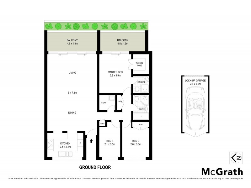 3/373 Alfred Street North, Neutral Bay NSW 2089 Floorplan