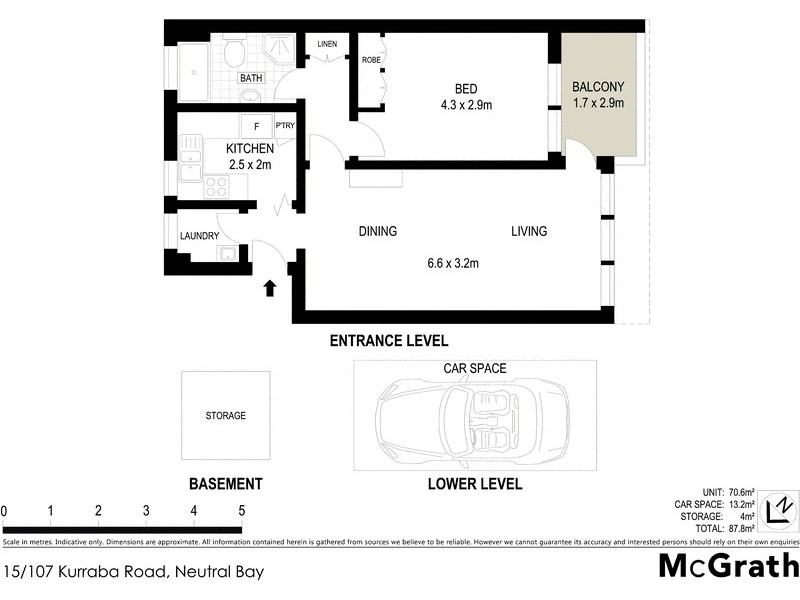 15/107 Kurraba Road, Neutral Bay NSW 2089 Floorplan