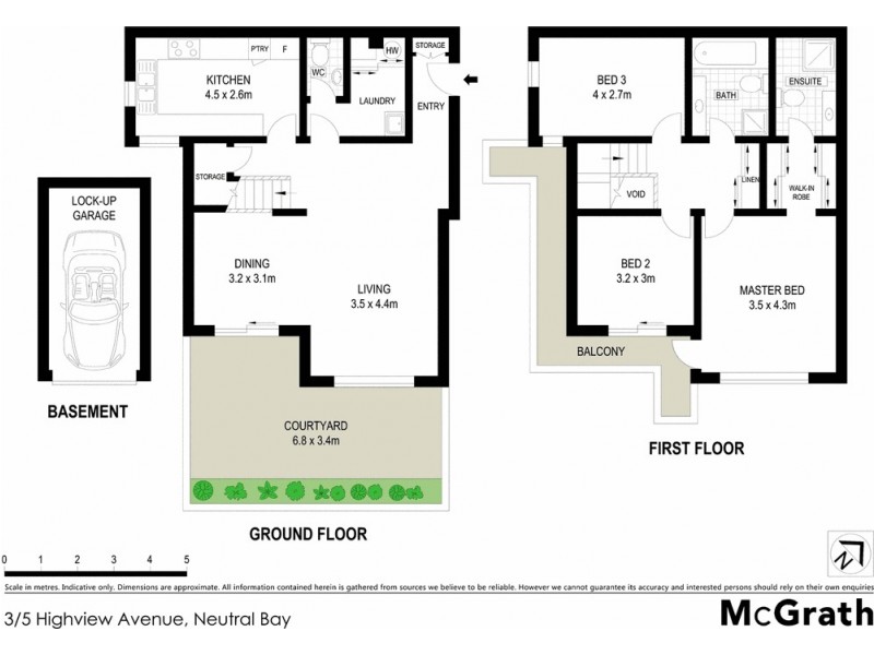 3/5 Highview Avenue, Neutral Bay NSW 2089 Floorplan