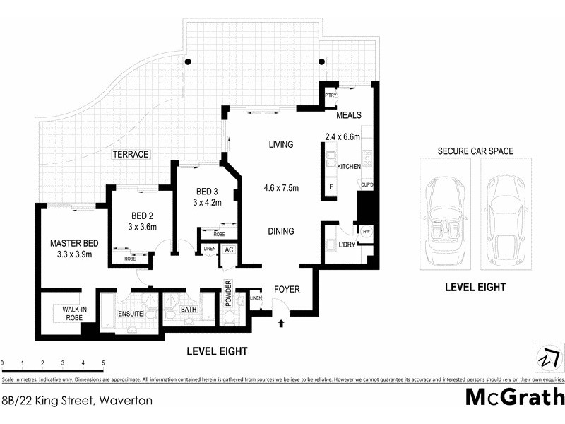 8B/22 King Street, Waverton NSW 2060 Floorplan