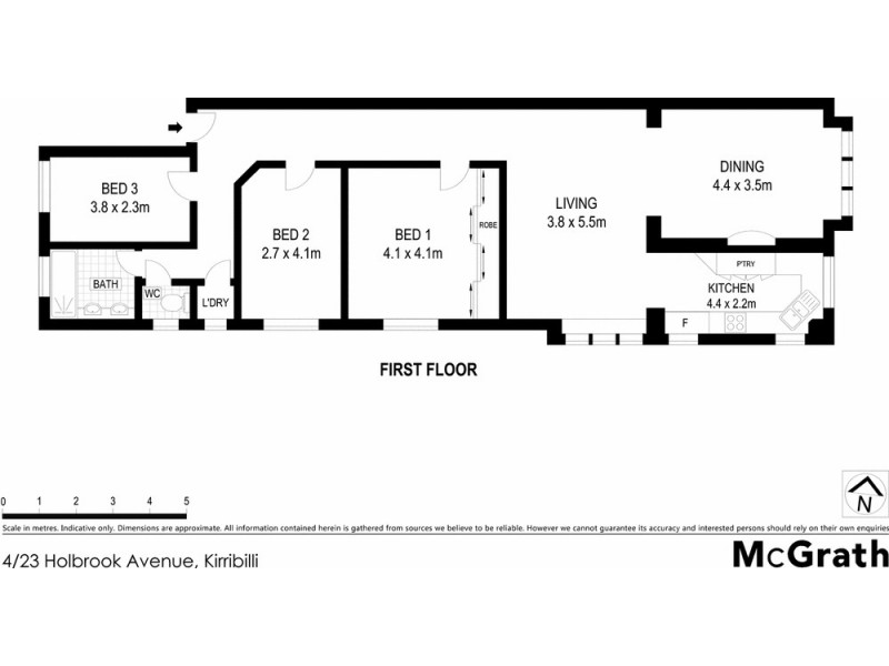 4/23 Holbrook Avenue, Kirribilli NSW 2061 Floorplan