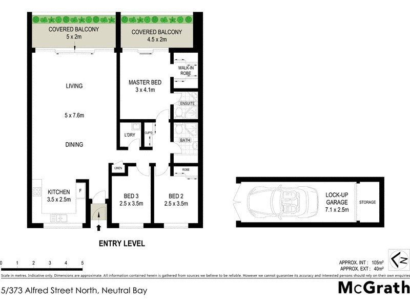 5/373 Alfred Street North, Neutral Bay NSW 2089 Floorplan