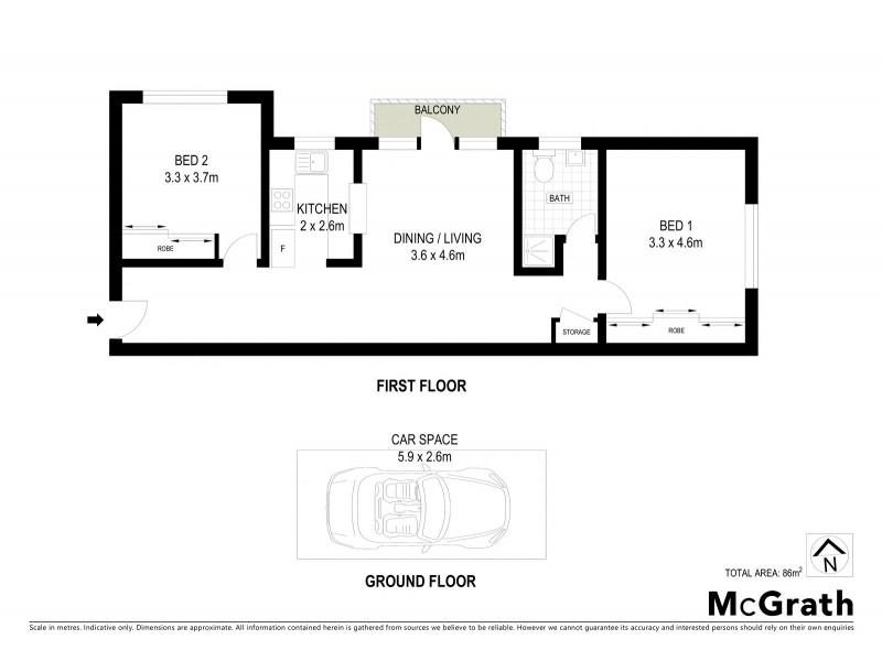 6/1 Nook Avenue, Neutral Bay NSW 2089 Floorplan