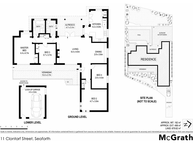11 Clontarf Street, Seaforth NSW 2092 Floorplan