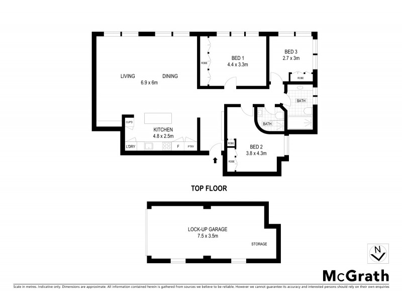 17/17 Harriette Street, Neutral Bay NSW 2089 Floorplan