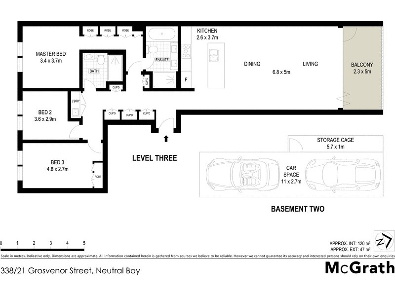 338/21 Grosvenor Street, Neutral Bay NSW 2089 Floorplan