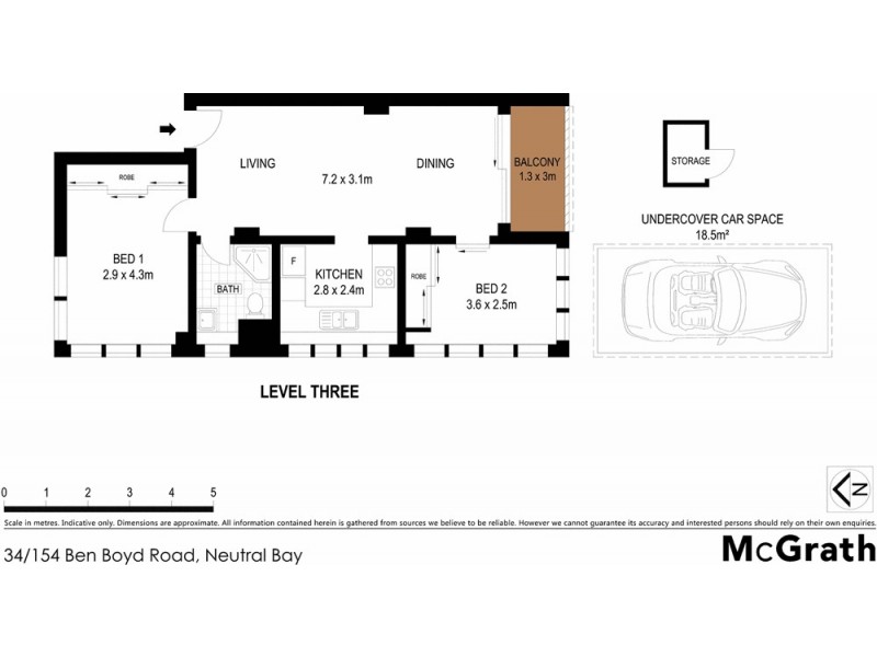 34/154 Ben Boyd Road, Neutral Bay NSW 2089 Floorplan