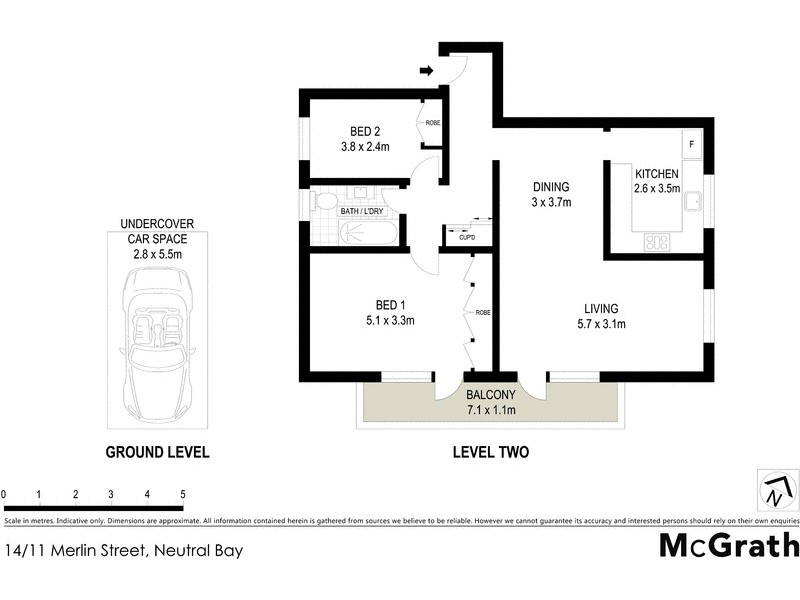 14/11 Merlin Street, Neutral Bay NSW 2089 Floorplan
