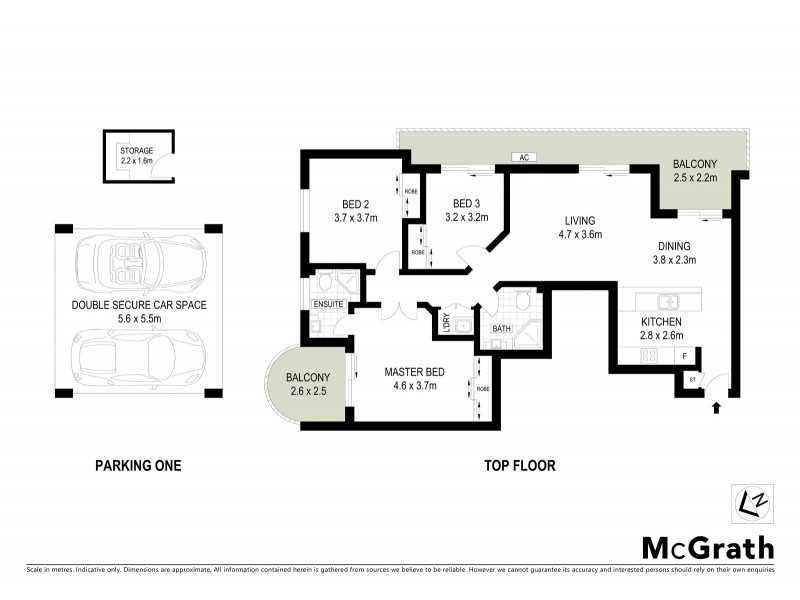 21/38 Sinclair Street, Wollstonecraft NSW 2065 Floorplan