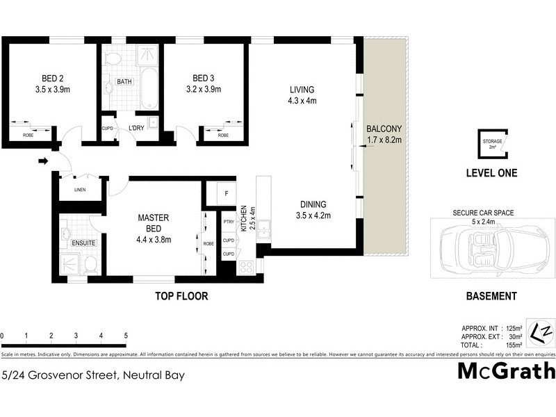5/24 Grosvenor Street, Neutral Bay NSW 2089 Floorplan