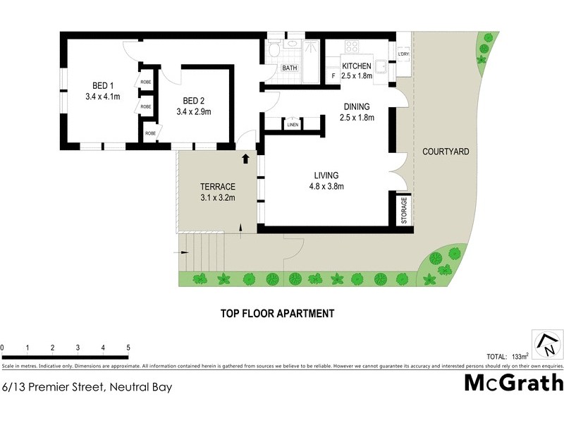 6/13 Premier Street, Neutral Bay NSW 2089 Floorplan