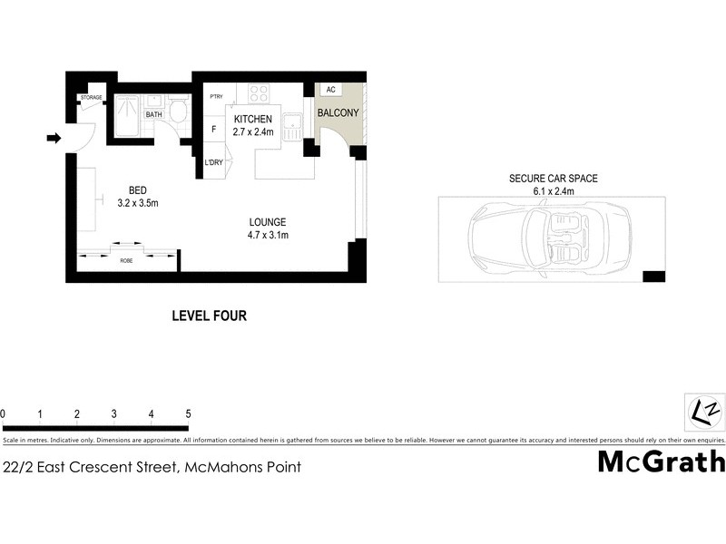 22/2 East Crescent Street, Mcmahons Point NSW 2060 Floorplan