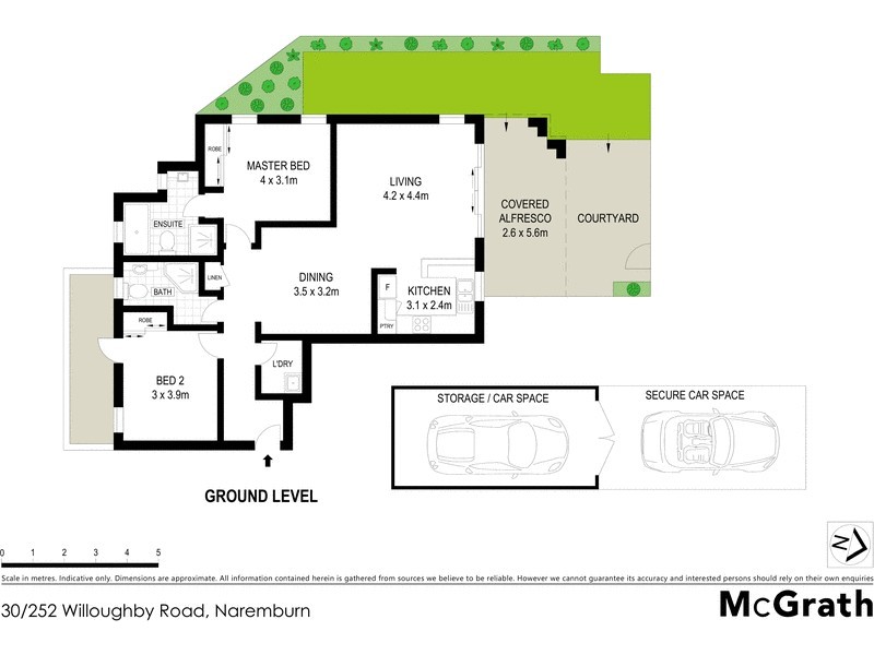 30/252 Willoughby Road, Naremburn NSW 2065 Floorplan