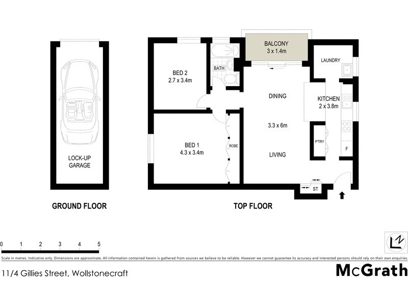 11/4 Gillies Street, Wollstonecraft NSW 2065 Floorplan