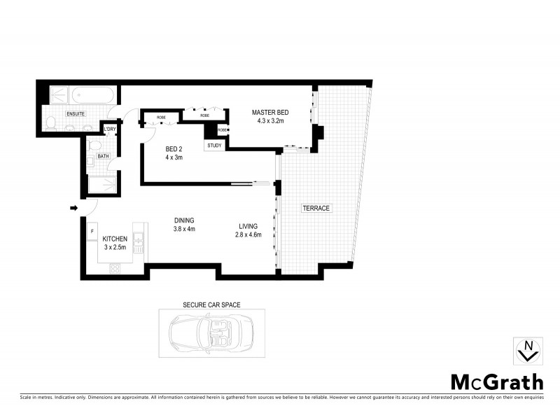 702/8 Glen Street, Milsons Point NSW 2061 Floorplan