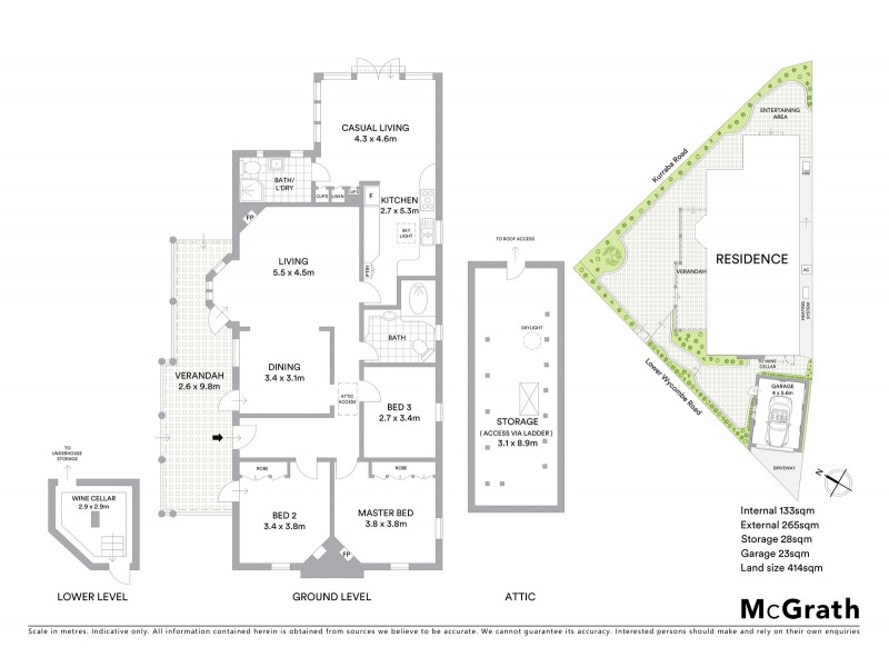 23A Lower Wycombe Road, Neutral Bay NSW 2089 Floorplan