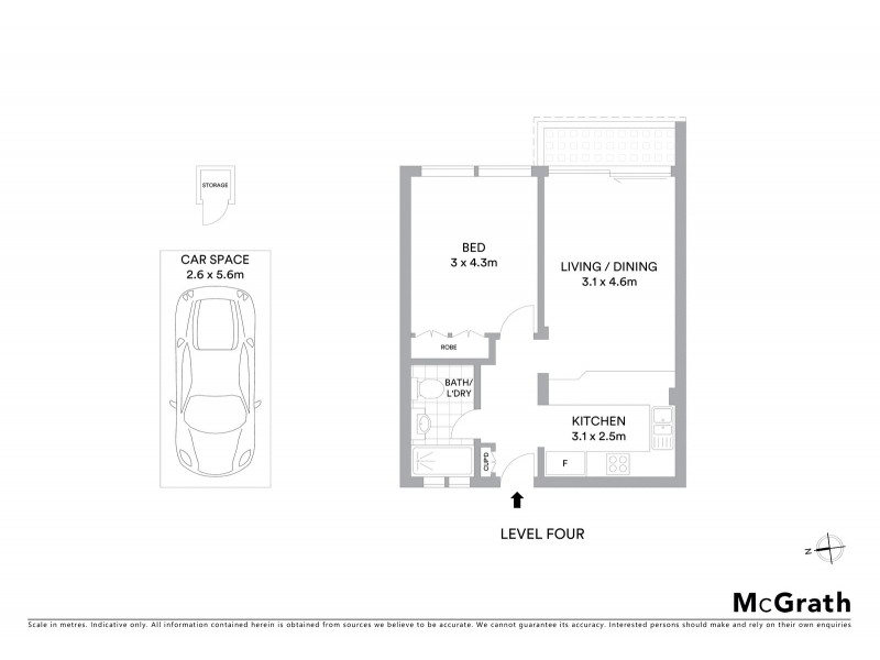 43/32 Carabella Street, Kirribilli NSW 2061 Floorplan
