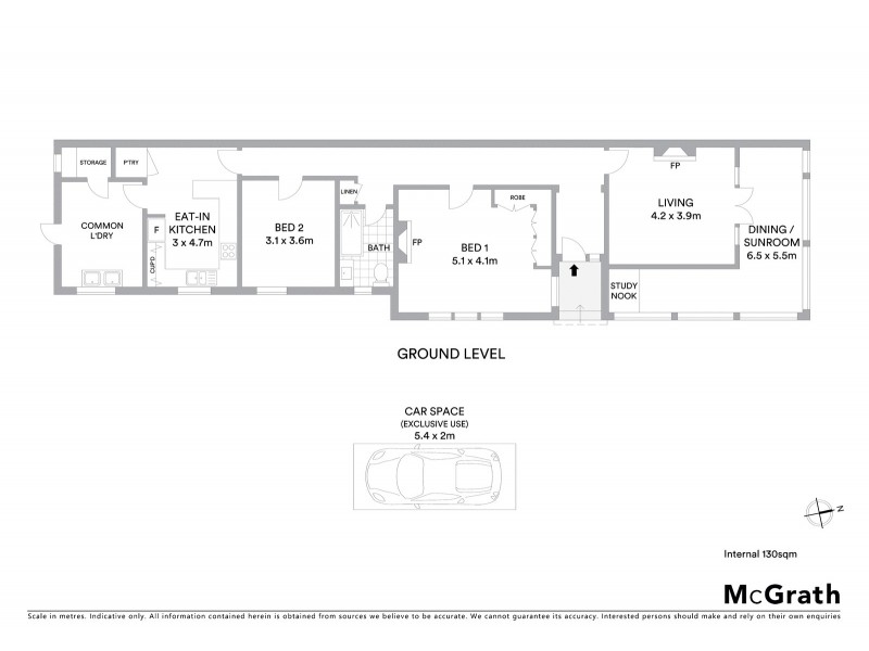1/295 Ernest Street, Neutral Bay NSW 2089 Floorplan