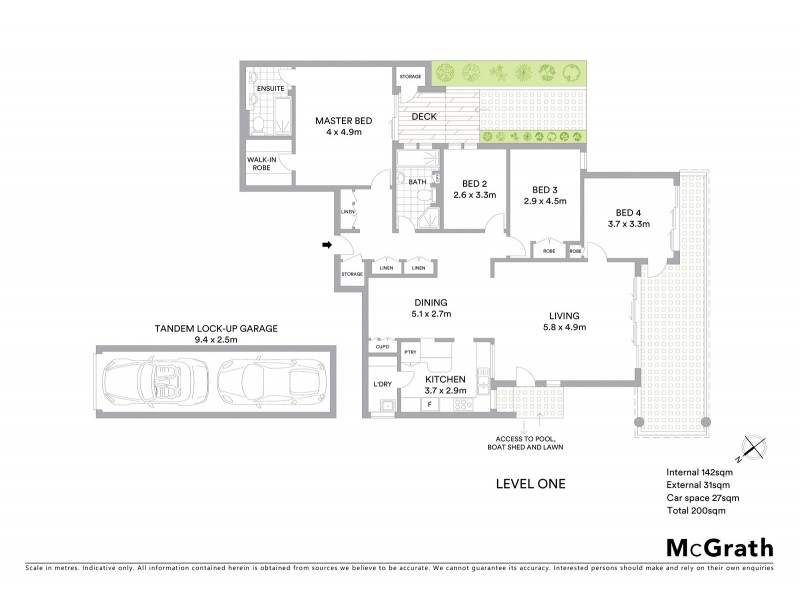 1/125 Kurraba Road, Neutral Bay NSW 2089 Floorplan
